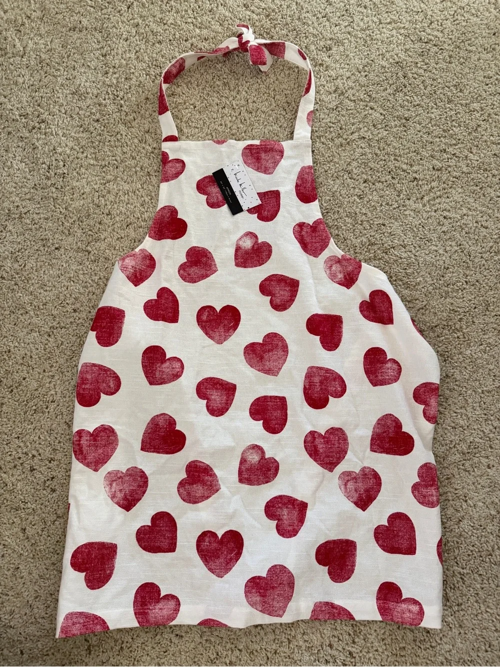 Red hearts Cooking Apron Nicole Miller